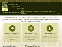 Tablet Screenshot of nwbuddhistrecovery.org